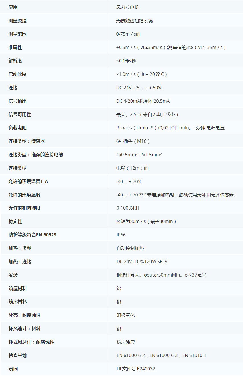 德***科瑞文KriwanINT10 IF风速传感器13N310S22技术参数